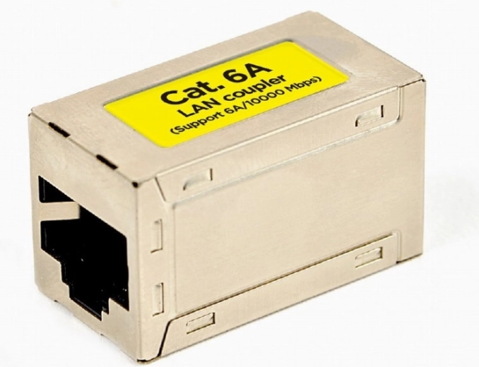 LAN spojka RJ45 Cat 6, bijela