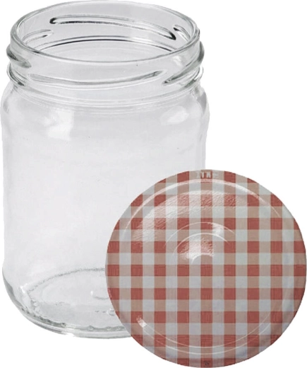 Staklenke za zimnicu 250 ml TWIST 66 s poklopcima KANAFAS (10 kom)