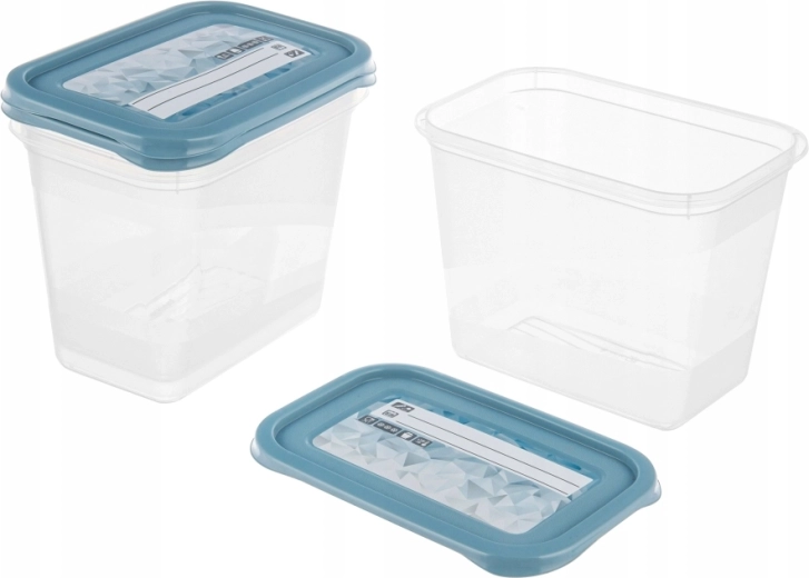 MIA Magic Ice set 3 posude za hranu 3×1 l s naljepnicama