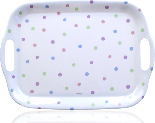 Pladanj od melamina PUNTO s ručkama 36 × 25,5 cm