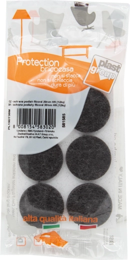 Filcane samoljepljive podloške za namještaj 30 mm, smeđe (12 kom)