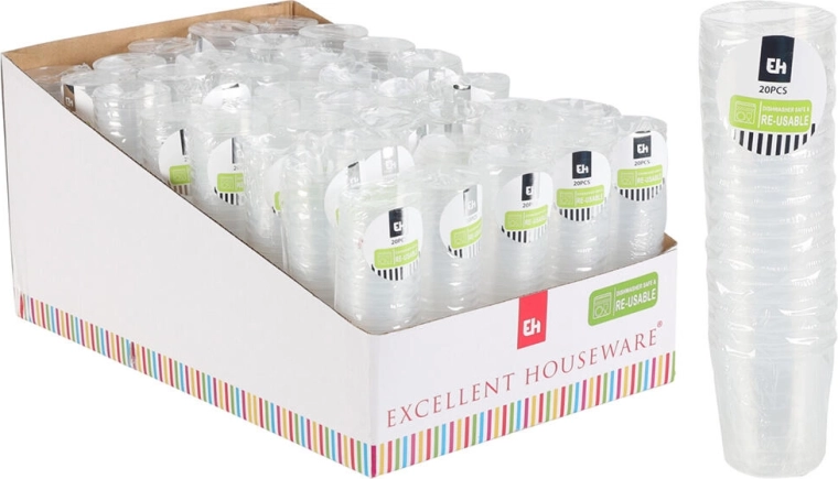 Plastične čašice 30 ml, prozirne, 20 kom