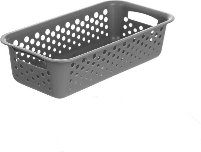 Košarica Art od plastike (UH) siva 19,7 × 10 × 5 cm
