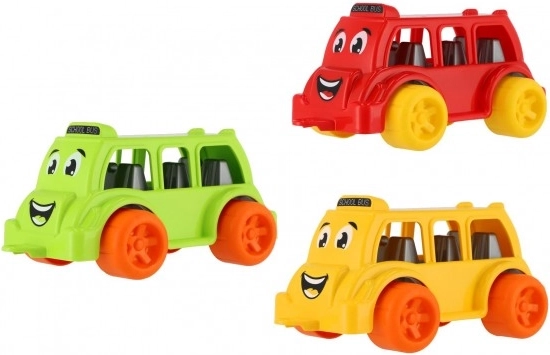 Autobus za najmlađe, plastika 26 cm, slobodan hod, dostupno u 3 boje, 12m+