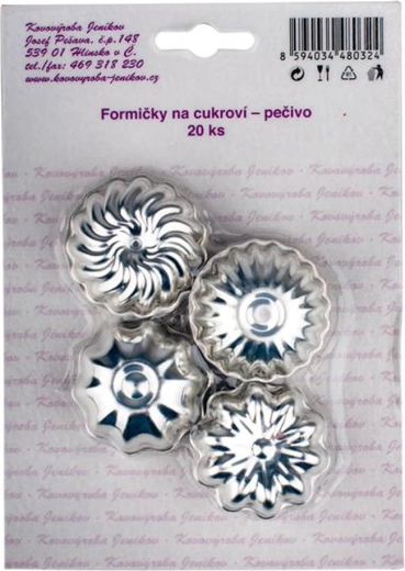 Set kalupa za kolačiće 4 cm, 20 kom