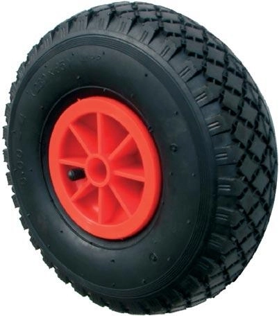 Kotač za kolicu 260 mm, pneumatski s plastičnim diskom, navoj 20 mm