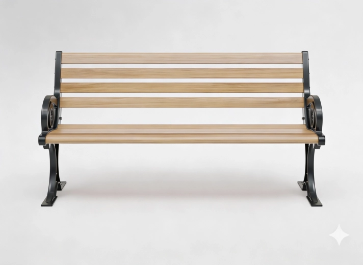 Aluminijska vrtna klupa Charlotte 150 × 58 × 74 cm