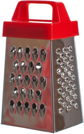 Mini piramidalni ribež od nehrđajućeg čelika CULINARIA Red