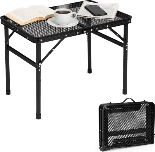 Sklopivi kamp stol MultiGarden 60 × 40 cm, crni