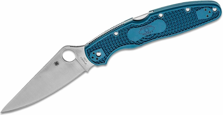 Spyderco Police 4 Lightweight sklopivi džepni nož K390, plava FRN drška
