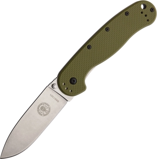 Džepni nož ESEE Avispa OD Green 8,9 cm sa stonewash završnom obradom, zeleni FRN