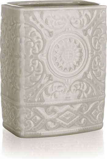 Keramička čaša za četkice za zube sivo-bež