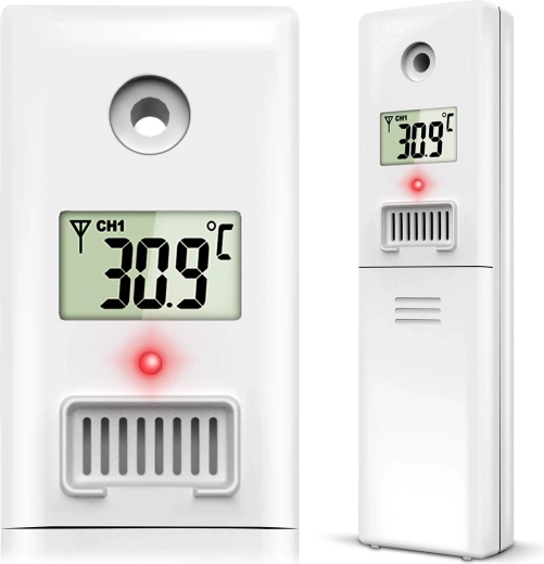 Bežični senzor temperature i vlage za meteorološku stanicu BERDSEN BD-905, bijeli