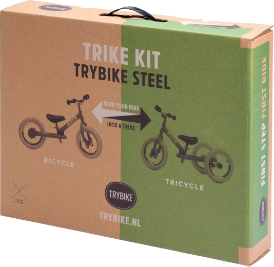 Trybike komplet za pretvorbu guralice u tricikl s crnim kotačem