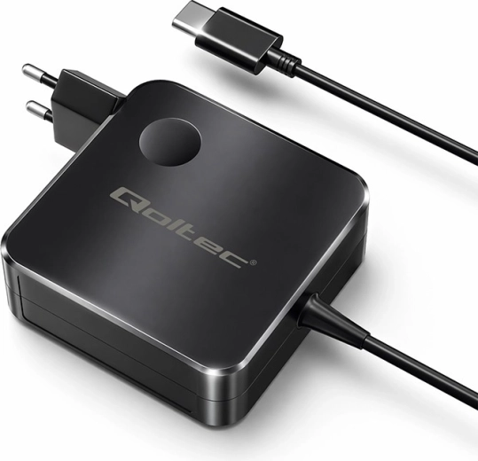 Qoltec mrežni punjač GaN 100 W s USB-C Power Delivery