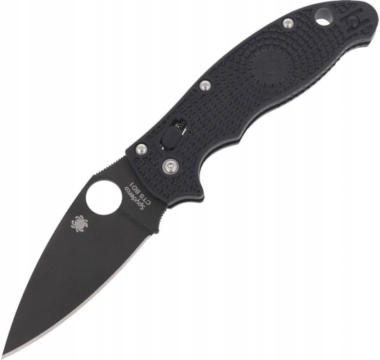 Sklopivi nož Spyderco Manix 2 Lightweight Black, crni DLC premaz, FRN drška 8,6 cm