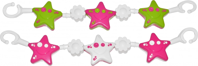 Lanac za kolica sa zvijezdicama i cvjetovima