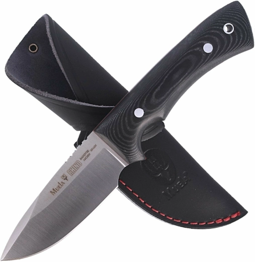 Muela Rhino 9M univerzalni nož 9 cm, crni, Micarta, kožno futrola