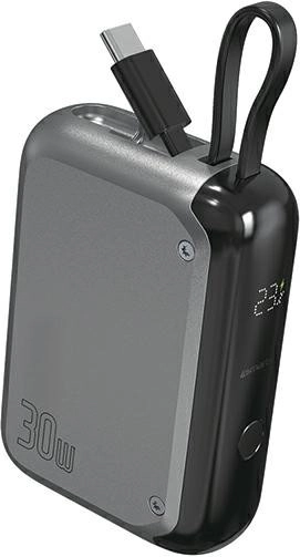 Power banka Pocket 30 W 10000 mAh s integriranim USB‑C kabelom 15 cm