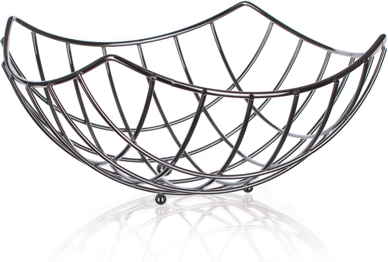 Košara za voće Linea 24 × 24 × 12 cm krom