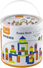 Viga drvena konstrukcijska igračka 50 kockica