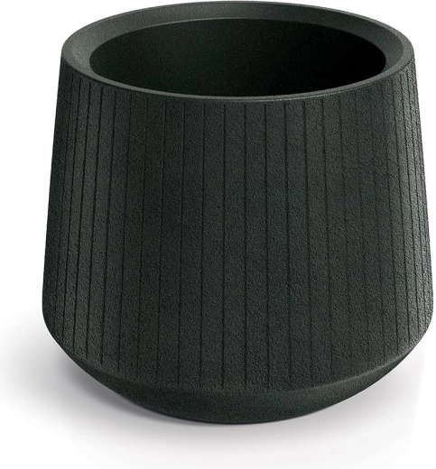 Posuda za cvijeće Coro Bowl 48 cm – tamnosiva plastična za vanjsku i unutarnju uporabu