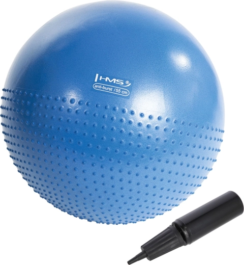 Masažna gimnastička lopta 55 cm plava HMS