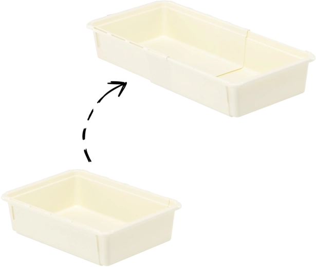 Kućni organizator MiniMax 25 × 18 × 7 cm, plastični spremnik