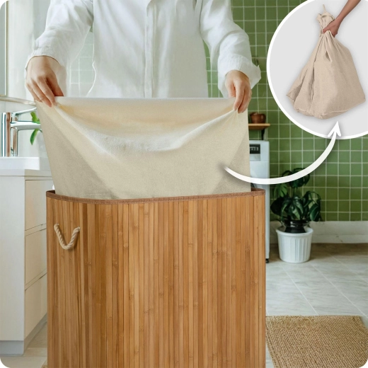 Uklonjiva pamučna vreća – podigni, zaveži i peri