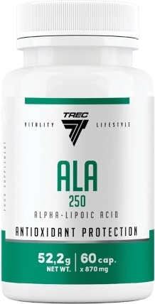 Trec ALA 250 – alfa-lipoična kiselina, 60 kapsula