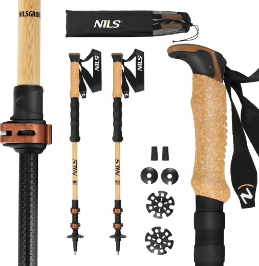Trekking štapovi NILS TK8606 od bambusa i aluminija 7075