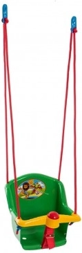 Ljuljačka za djecu sa zvukom, plastična, zelena