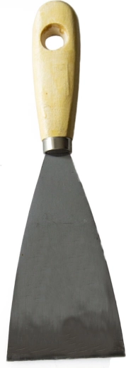 Klinska inox špahtla 60 mm s drvenom drškom