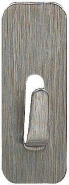 Samoljepljive pravokutne kukice od nehrđajućeg čelika 1,8 × 4,5 cm, set 4 kom