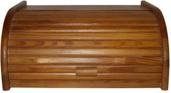 Kutija za kruh od bukve, svijetli orah, 39 × 28 × 18 cm