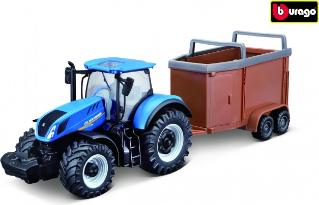 Traktor New Holland s prikolicom za prijevoz konja