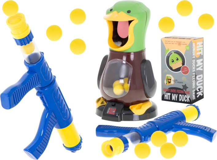 Gladna patka – streljačka igra s pištoljem i pjenastim lopticama