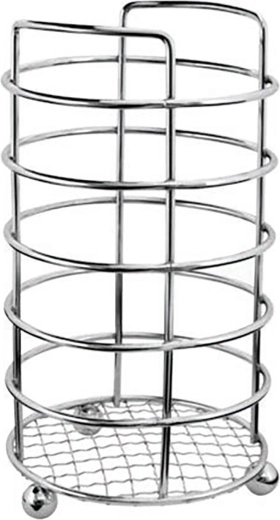 Stalak za kuhinjski pribor LINEA, krom, promjer 11 cm