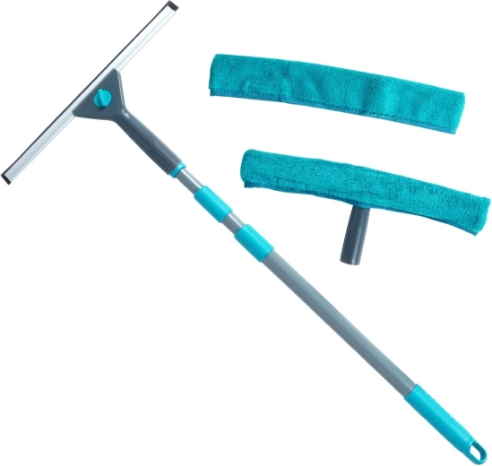 Teleskopski perač prozora s brisačem 57–128 cm, set od 4 dijela