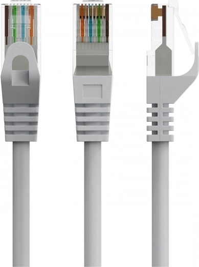UTP Cat.6 patch kabel 1 m sivi