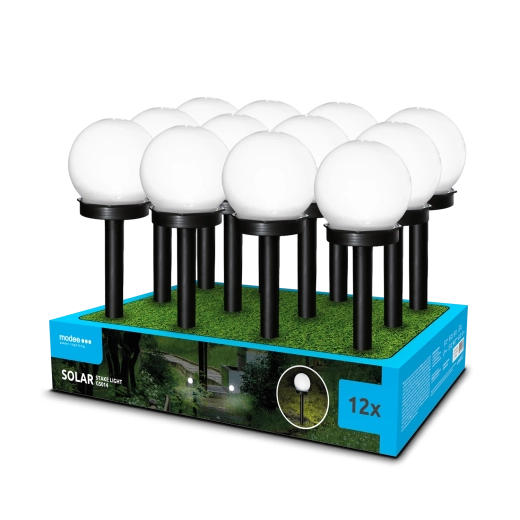 Modee solarna vrtna LED lampa za zabijanje u tlo GS014 38 cm hladno bijela
