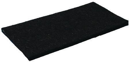 Zamjenska crna filc ploča 250 × 130 × 10 mm