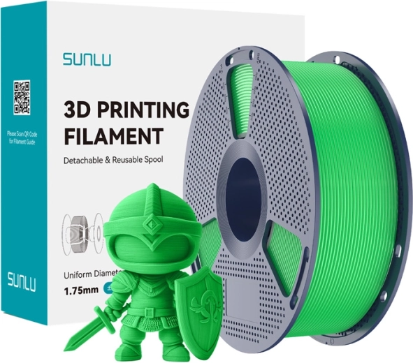 Sunlu PLA+ filament 1,75 mm zeleni