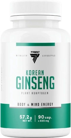 Trec korejski ginseng – ekstrakt Panax ginseng, 90 kapsula