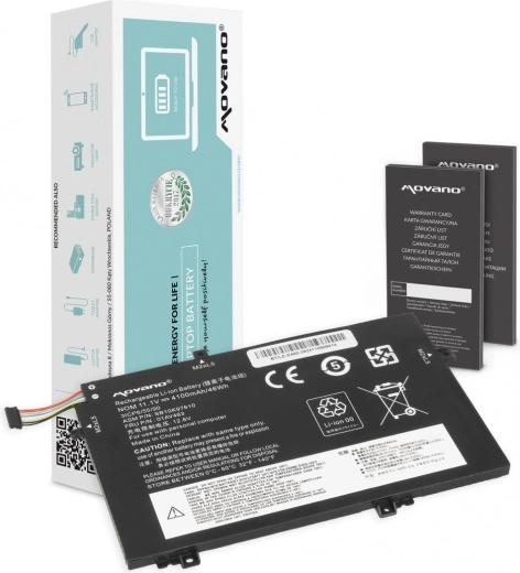 Baterija Movano za Lenovo ThinkPad L480/L490/L580/L590/L14/L15 4100 mAh (46 Wh)