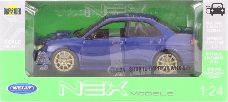 Metalni model Subaru Impreza WRX STI 1:24 s otvarajućim dijelovima