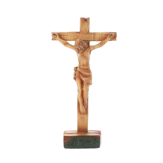 Stojeći križ s likom Isusa, polirezina, 11 × 4,8 × 21,5 cm