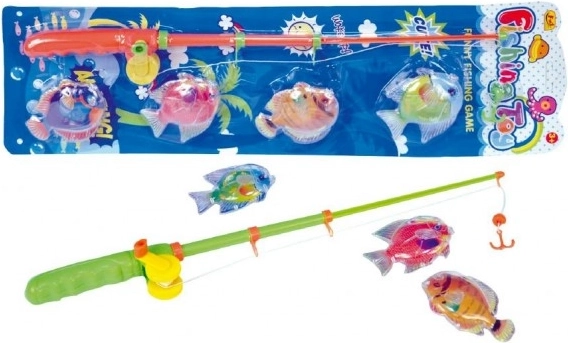 Magnetička igra pecanja s plastičnim ribicama i štapom