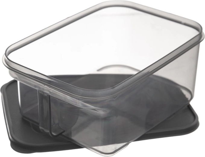 Prozirne stijenke i elegantan sivi dizajn