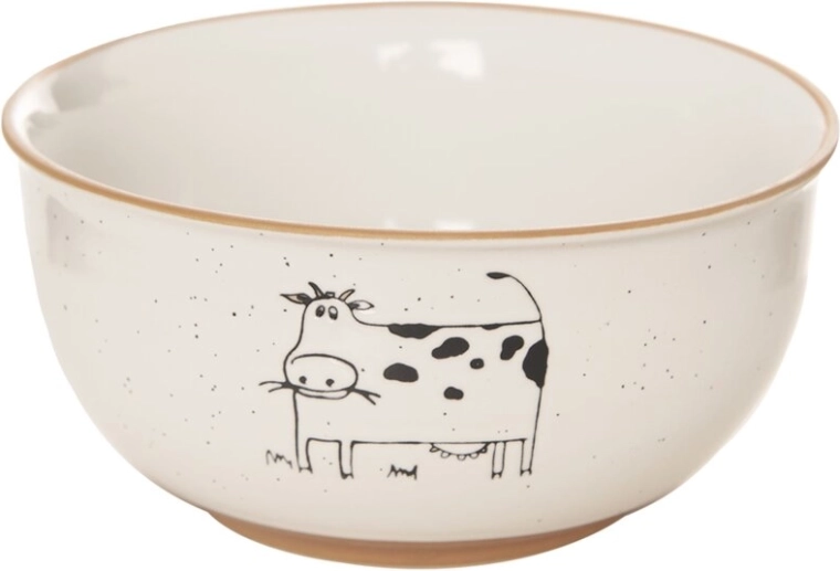 Keramička zdjelica Statek s motivom krave 13,5 cm